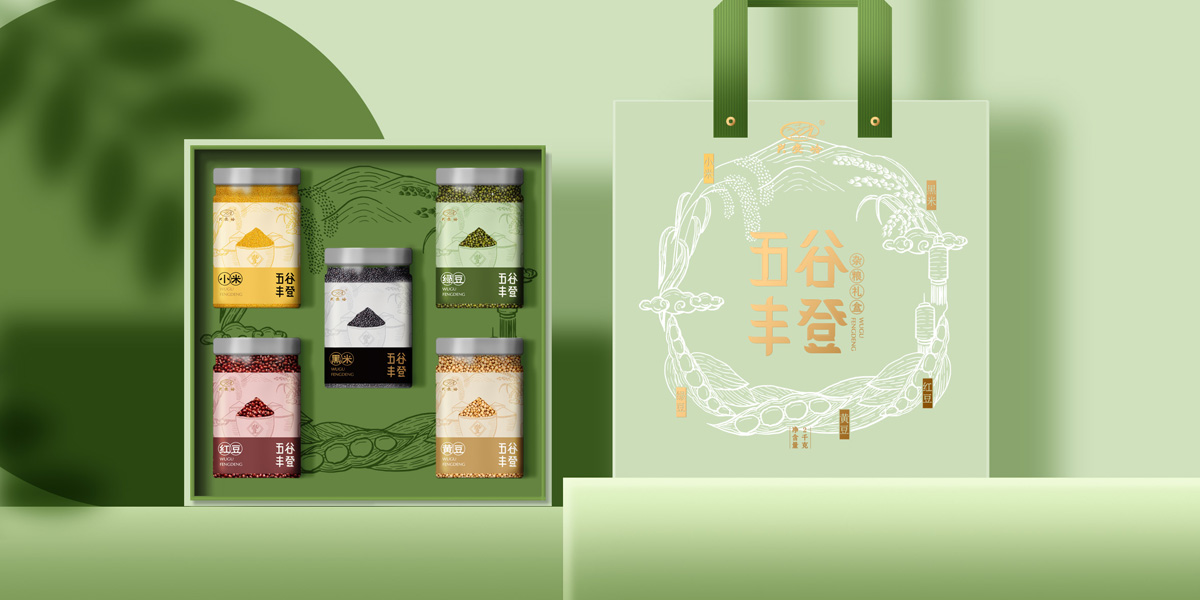 五谷禮盒包裝設計